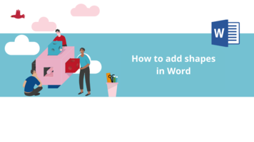 How to add shapes in Word