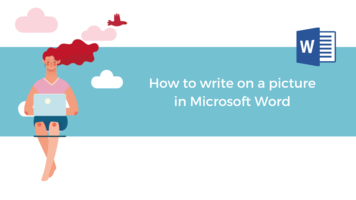 How to write on a picture in Word