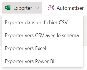 Exporter Excel Ms Lists