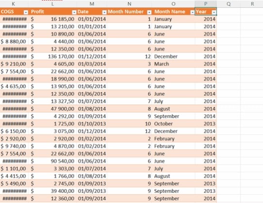 Excel raccourcis